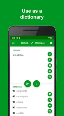 Romanian - English Translator android App screenshot 2